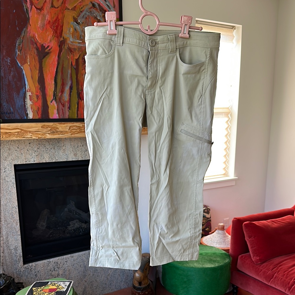 Eddie Bauer Cream Ankle Pants